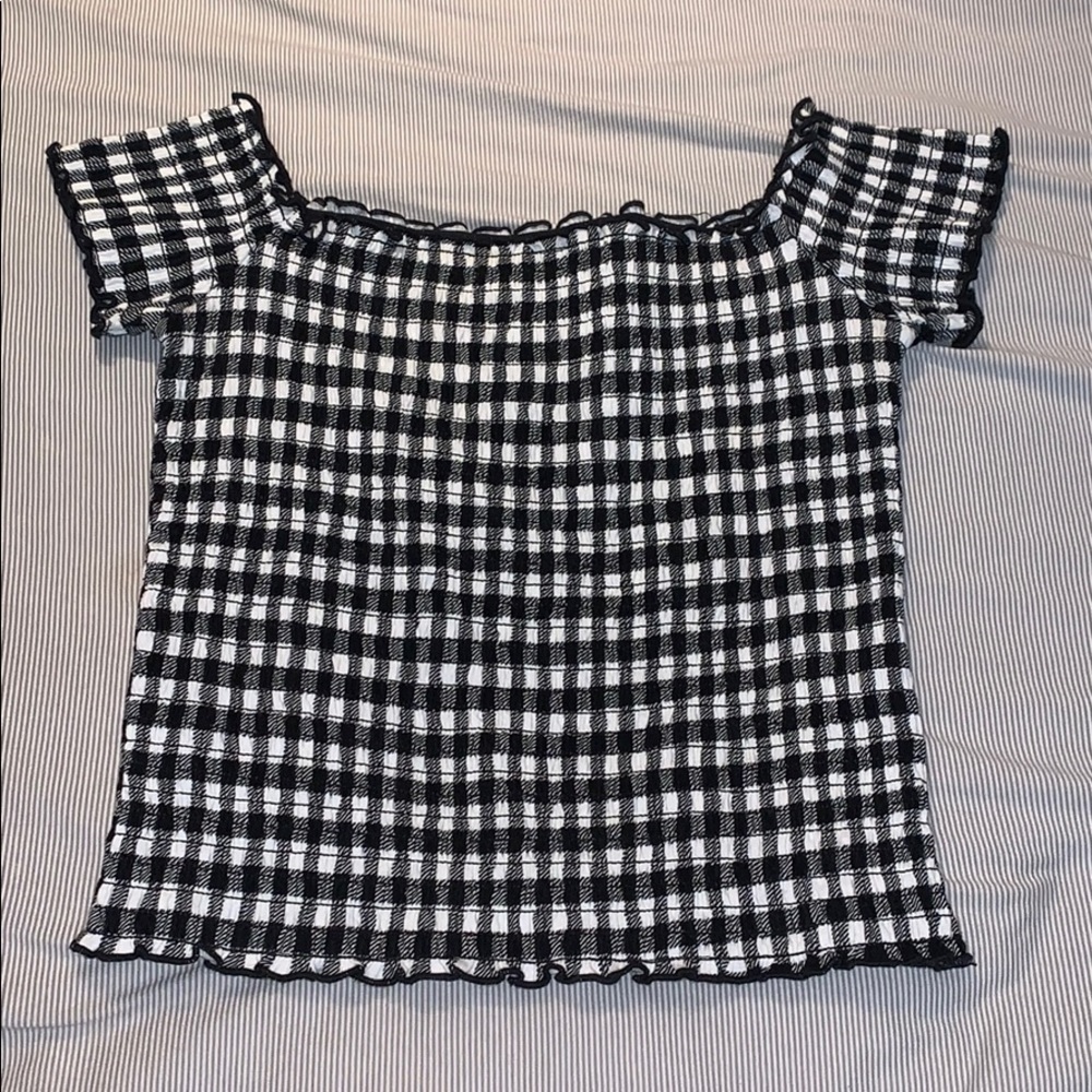 Hollister off the shoulder crop top